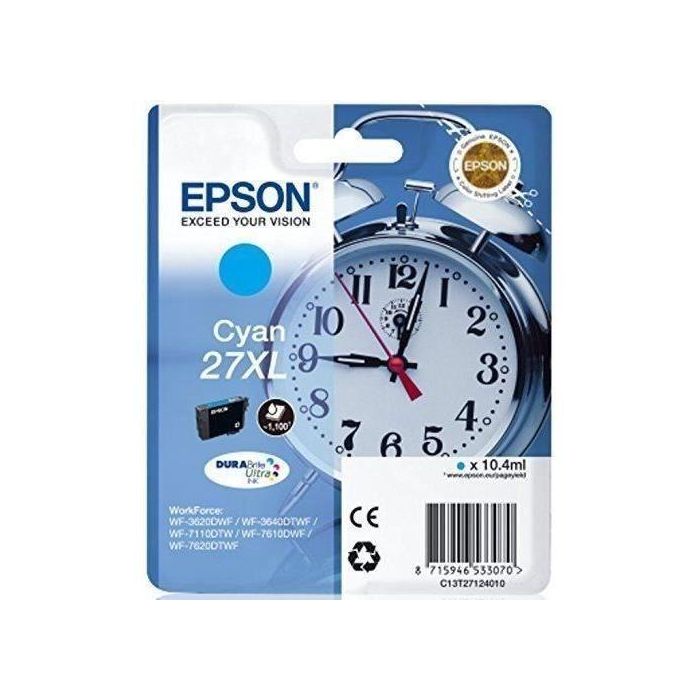 Ink-Jet Epson 27 Wf3620 - 7110 - 7610 - 7620 Cyan 300 Pag 4 Ink-Jet Epson 27 Wf3620 - 7110 - 7610 - 7620 Cyan 300 Pag 4