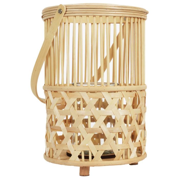 Home Deco Factory Farolillo Bambú Trenzado Altura 55 cm 4