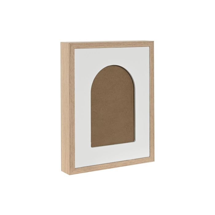 Marco Foto 10X15 Scandi DKD Home Decor Blanco Natural 3 x 22 x 17 cm (4 Unidades) 1