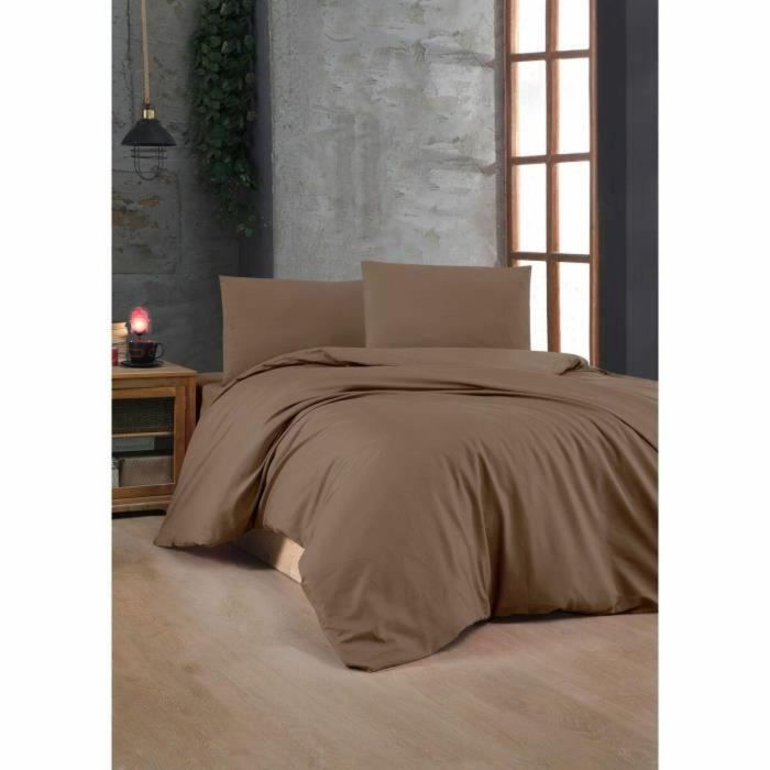 Juego de funda nórdica Marrón Cama de 200 3 Piezas 3 Juego de funda nórdica Marrón Cama de 200 3 Piezas 3