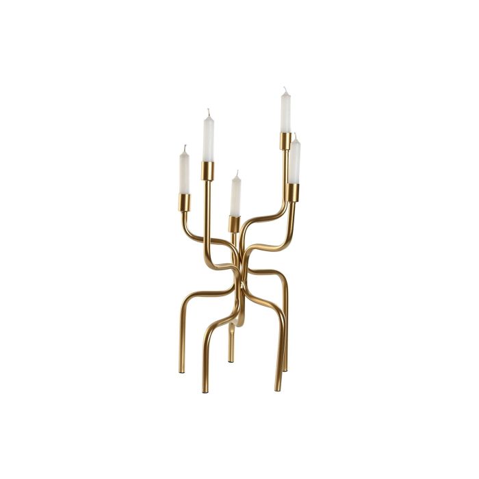 Candelabro Glam DKD Home Decor Dorado 25 x 51 x 25 cm 3 Candelabro Glam DKD Home Decor Dorado 25 x 51 x 25 cm 3