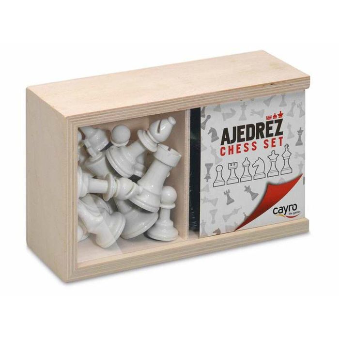 Cayro Nº4 Piezas de Ajedrez de Plástico con Caja de Madera para Niños y Adultos Juego de Mesa Clásico Cayro Nº4 Piezas de Ajedrez de Plástico con Caja de Madera para Niños y Adultos Juego de Mesa Clásico