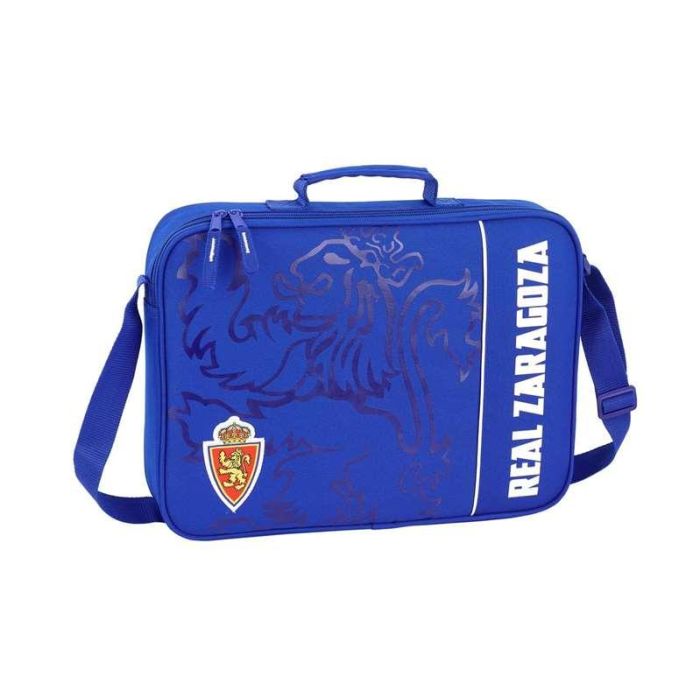 Cartera Escolar Real Zaragoza Azul (38 x 28 x 6 cm)