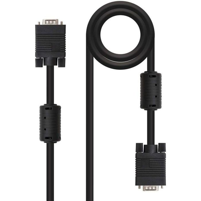 Cable VGA NANOCABLE 10.15.0101 Negro 1 m 4 Cable VGA NANOCABLE 10.15.0101 Negro 1 m 4