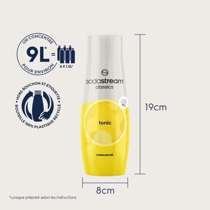 Concentrados SODASTREAM - Pack de 6 Concentrados Tónicos - Hasta 54L de bebidas - 440 ml 4 Concentrados SODASTREAM - Pack de 6 Concentrados Tónicos - Hasta 54L de bebidas - 440 ml 4