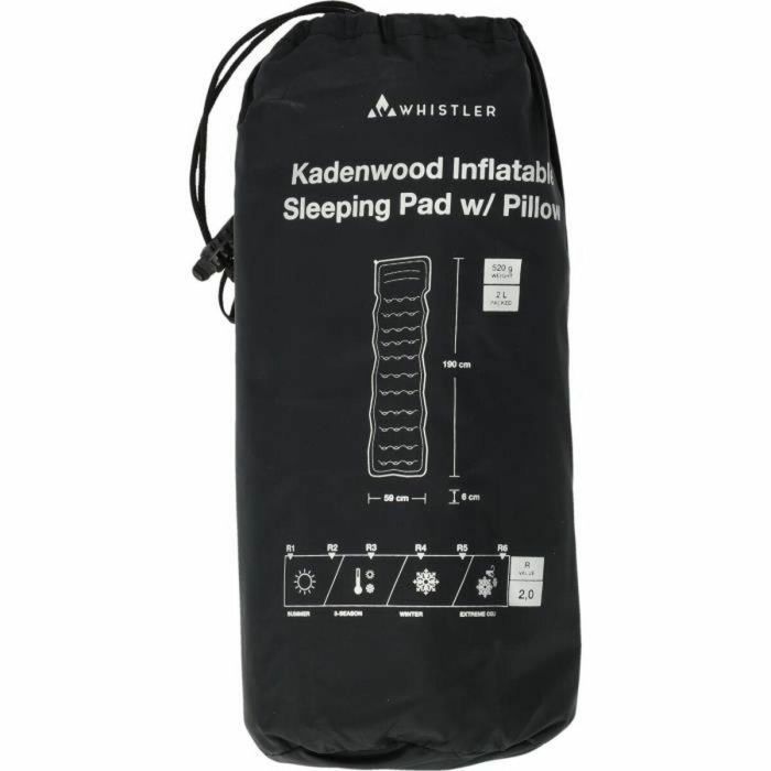 Whistler WHI5715443728750 Colchón de aire Kadenwood de Nailon resistente con almohada incorporada 2