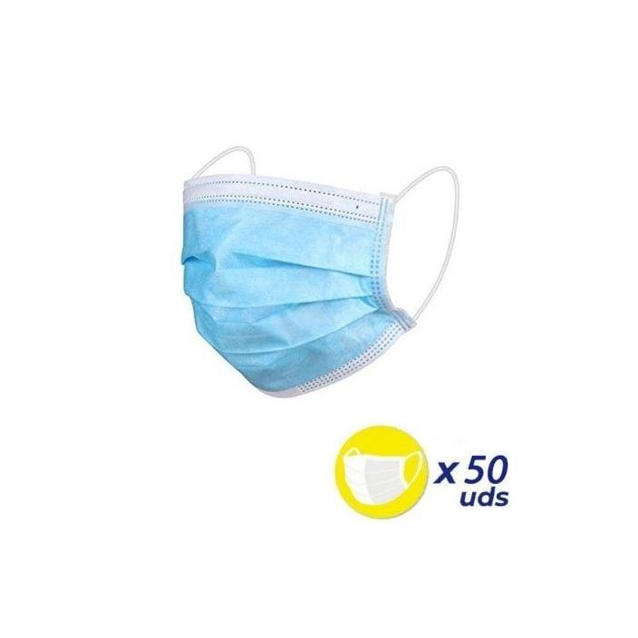 PACK 50 MASCARILLAS QUIRURGICAS DESECHABLES JOCCA PHARMA JP0017 - 17.5*9.5CM PACK 50 MASCARILLAS QUIRURGICAS DESECHABLES JOCCA PHARMA JP0017 - 17.5*9.5CM