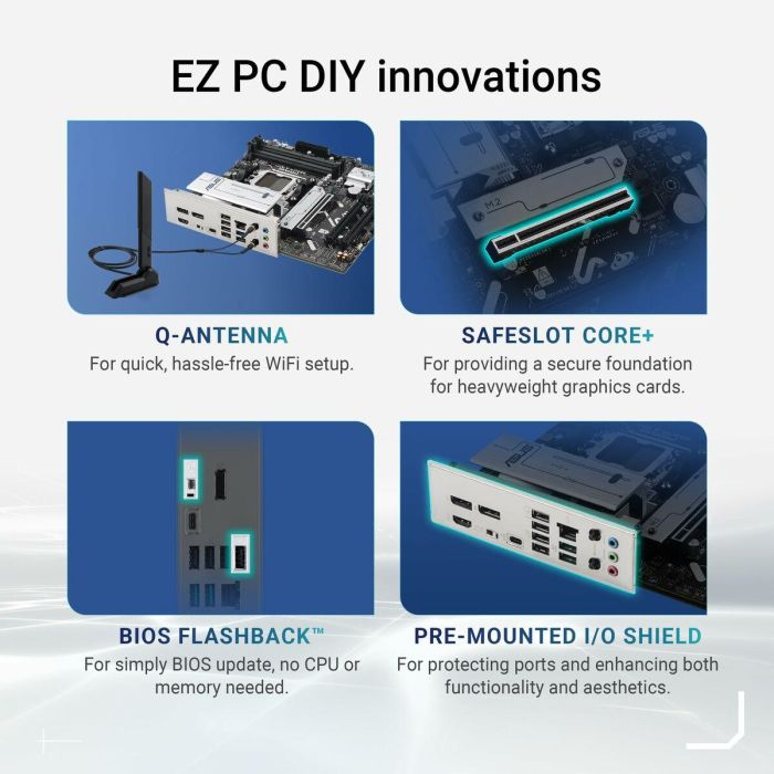 ASUS PRIME B840M-A WiFi Placa Base AMD B840 Zócalo AM5 DDR5 Micro ATX Wi-Fi 6E 23