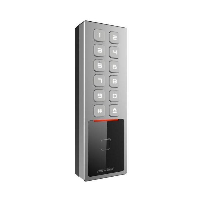 Hikvision Terminal control de accesos WiFi tarjetas Mifare y código PIN IK08 IP65 1