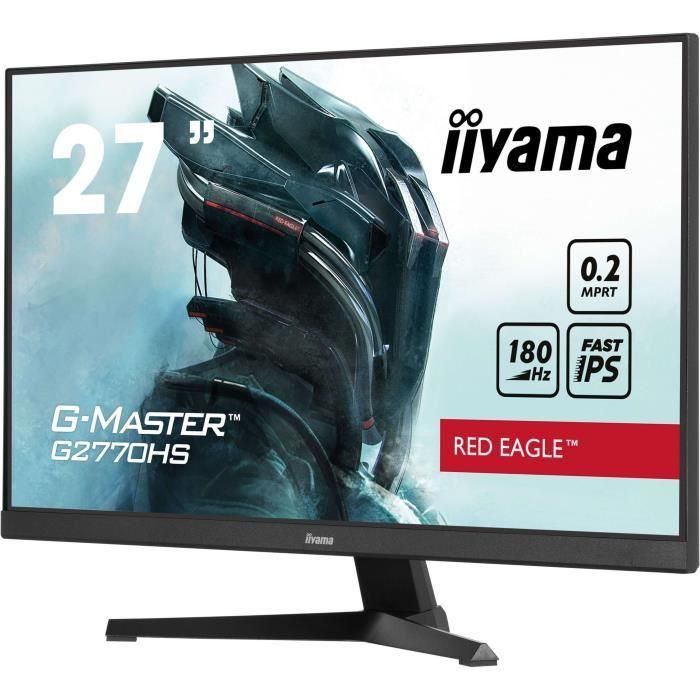 Monitor para PC - IIYAMA - G2770HS-B1 - 27" FHD - IPS - 180 Hz - 0,2 ms - HDMI/DP - Altavoces - VESA 100x100 - Negro 2