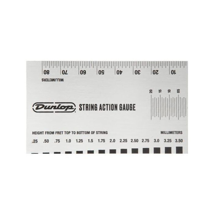 Dunlop Regla De Medicón / Pulgadas & Mm Para Ajuste De Instrumentos Musicales
