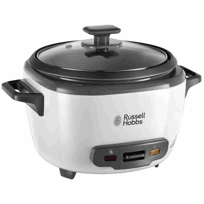 Olla arrocera - RUSSELL HOBBS - 27040-56 - 500 W - 3,3 L - 200 programas - 14 porciones - Blanca