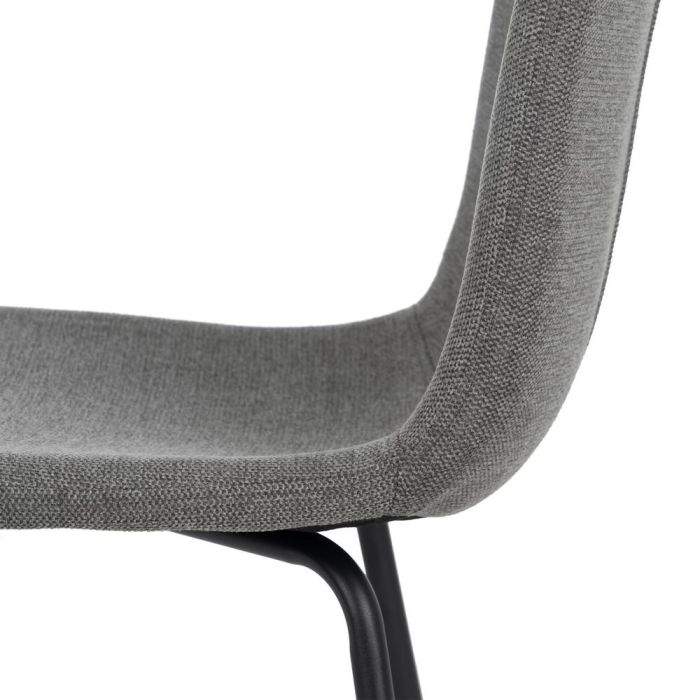 Silla Gris Tejido-Metal Salón 44 X 55 X 82 cm