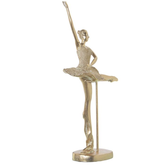 Figura Decorativa Alexandra House Living Dorado Plástico Bailarina 16 x 27 x 39 cm 1