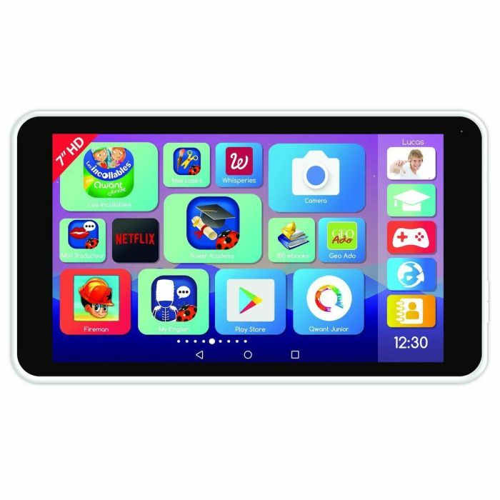 Lexibook LexiTab Master 7 Tablet educativa para niños 6-14 años, HD 7", procesador Quad Core, 1GB RAM, Android, control parental, con cubierta protectora. 2 Lexibook LexiTab Master 7 Tablet educativa para niños 6-14 años, HD 7", procesador Quad Core, 1GB RAM, Android, control parental, con cubierta protectora. 2