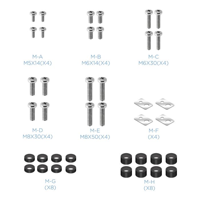 Tooq Soporte TV suelo con ruedas para pantallas de 37" a 100", hasta 150 kg, ajuste de altura, negro 8