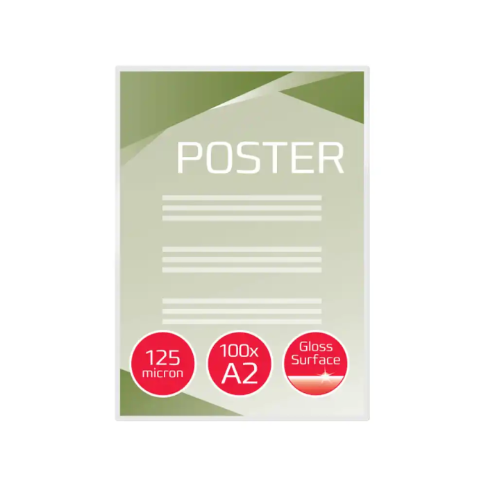 Gbc Bolsa de Plastificar Din A2 2x125 mc Caja de 50 Unidades 1