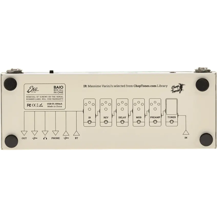 EKO Multi Efectos All In One para Guitarra Eléctrica con USB, Bluetooth y Batería Recargable 1