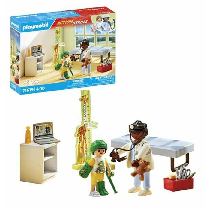 Pediatra con osito de peluche. playmobil action. 3 Pediatra con osito de peluche. playmobil action. 3