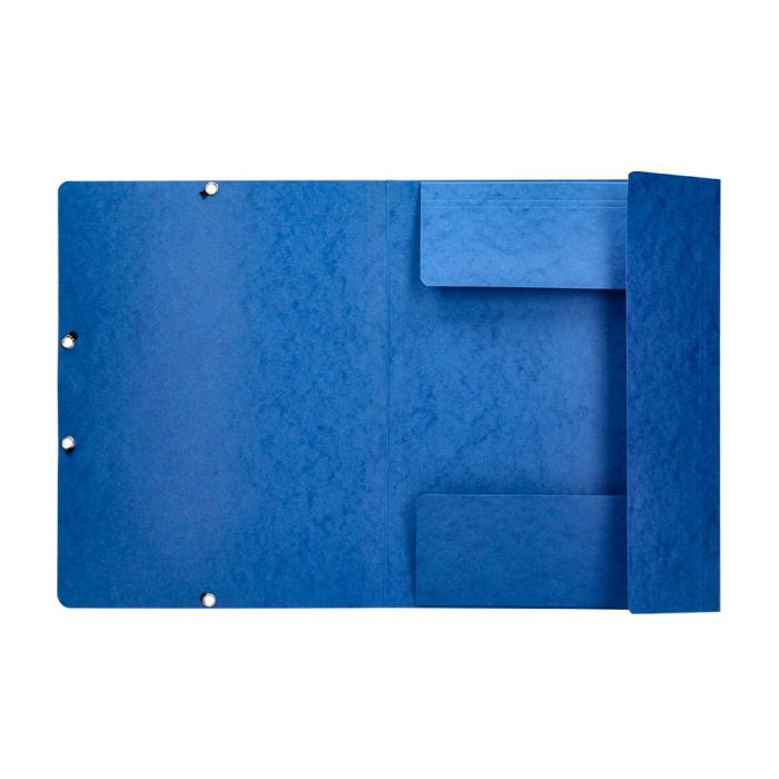 Carpeta Q-Connect Gomas Kf02167 Carton Simil-Prespan Solapas 320x243 mm Azul 8