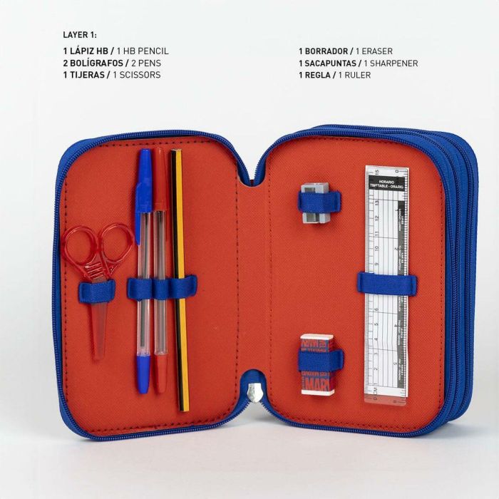 Plumier con accesorios giotto avengers 12.5 x 6.5 x 19.5 cm 2 Plumier con accesorios giotto avengers 12.5 x 6.5 x 19.5 cm 2