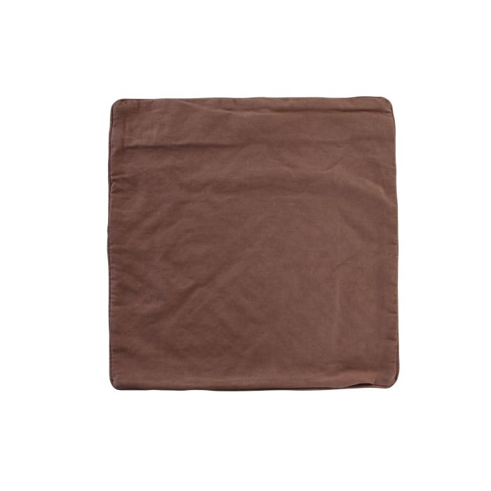 DKD Home Decor Funda de Cojín Marrón de Poliéster con Diseño de Rombos y Cierre de Cremallera 50x50 cm 2