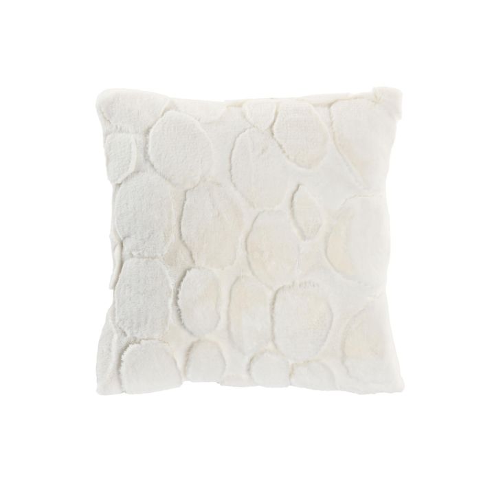 DKD Home Decor Cojín Decorativo Urban Crudo 45x45 cm de Poliéster - Pack 2 Unidades con Cierre Cremallera y Relleno 420 gr