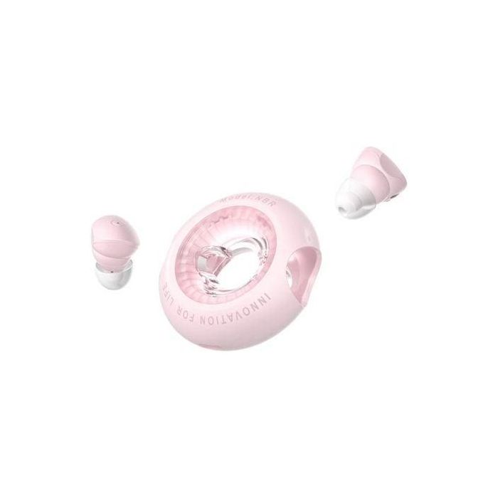 Vention Tiny T17 NBRP0 Auriculares Inalámbricos Bluetooth 5.3 con Estuche Carga, 6h Auricular / 20h Total, Sonido Hi-Fi, Control Táctil, IPX4, Rosas