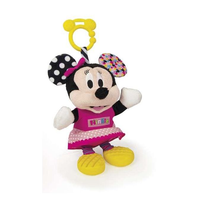 Sonajero minnie peluche texturas con mordedor 18x28x11 cm 18