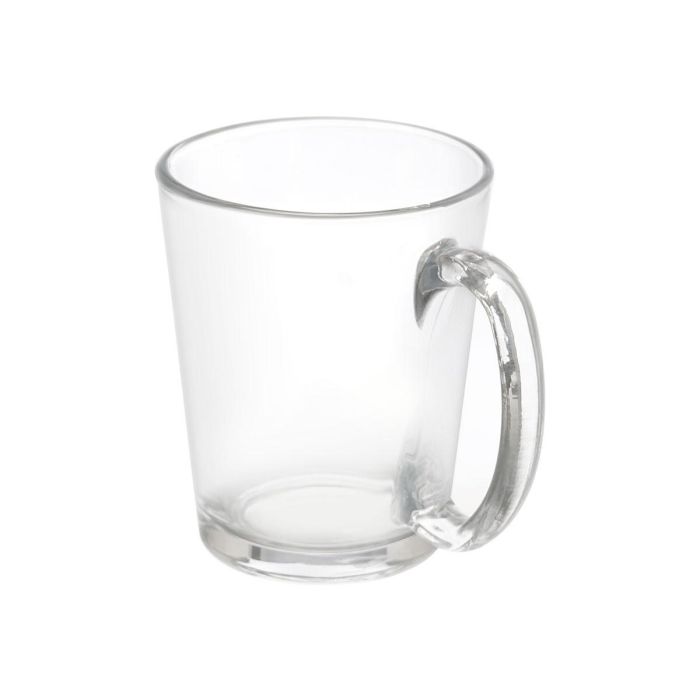 Vivalto Taza Desayuno Asa Cónica Vidrio Transparente 250 ml 11x10x8 cm (Set de 72) 1 Vivalto Taza Desayuno Asa Cónica Vidrio Transparente 250 ml 11x10x8 cm (Set de 72) 1