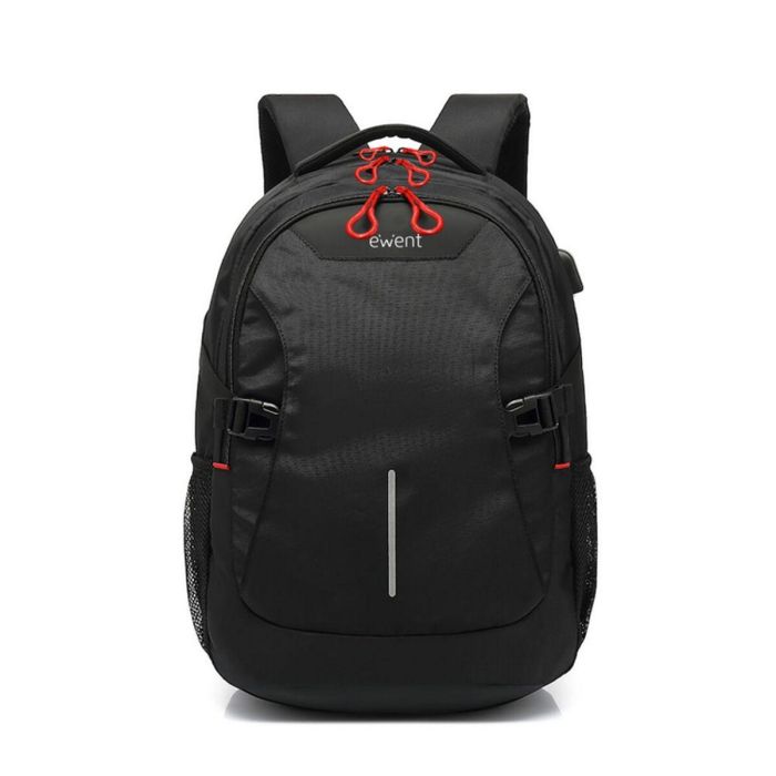 Ewent EW2526 Mochila para Portátil 15.6" Ergonómica con Salida USB, Compartimentos Organizadores y Correa Carro Negro Ewent EW2526 Mochila para Portátil 15.6" Ergonómica con Salida USB, Compartimentos Organizadores y Correa Carro Negro