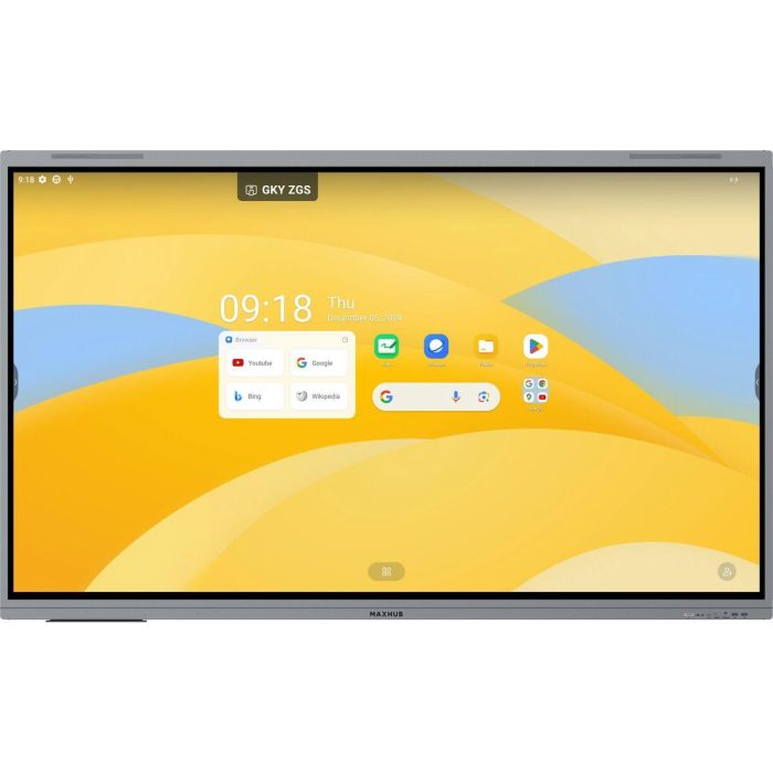 MAXHUB Pizarra Blanca Interactiva E7530 75" 4K UHD 3840x2160 Táctil Android Negro 3