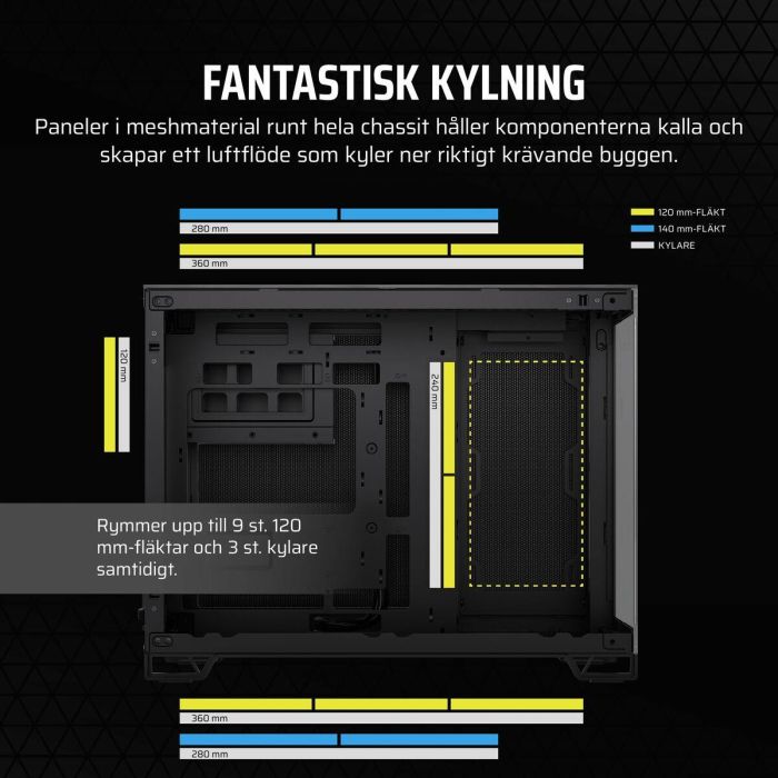 Caja Semitorre ATX Corsair Negro 5
