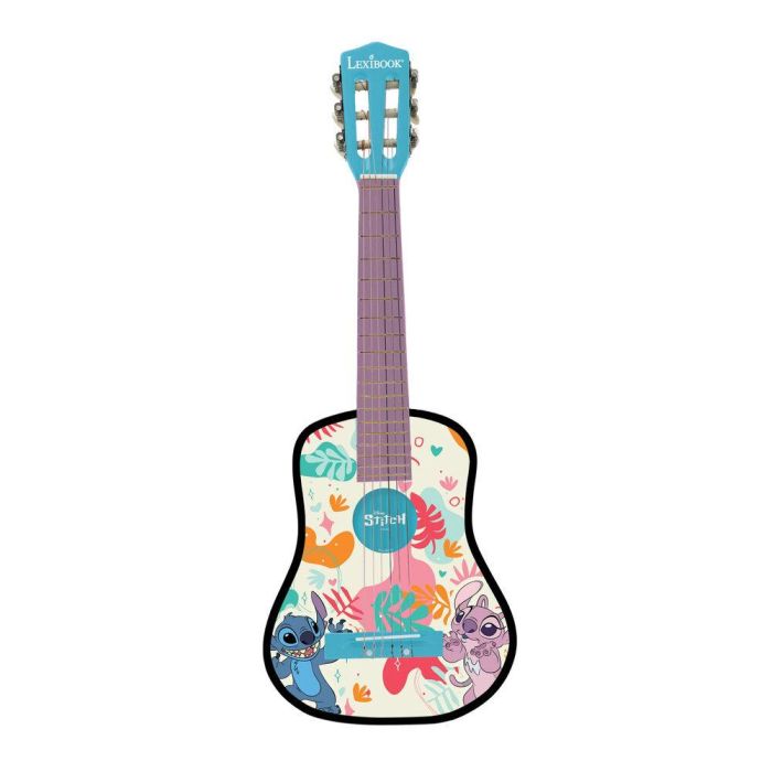 Lexibook Guitarra Acústica de Madera K2000D Stitch para Niños +5 Años 78cm