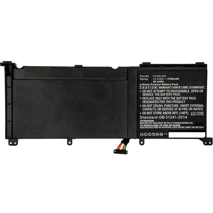 CoreParts Laptop Battery for Asus 56.00Wh Li-Pol 15.2V 3700mAh Black, G501, G601J, G60JW4720, N501JW-1A, N501JW-1B, N501JW-2A, N501JW-2B CoreParts Laptop Battery for Asus 56.00Wh Li-Pol 15.2V 3700mAh Black, G501, G601J, G60JW4720, N501JW-1A, N501JW-1B, N501JW-2A, N501JW-2B