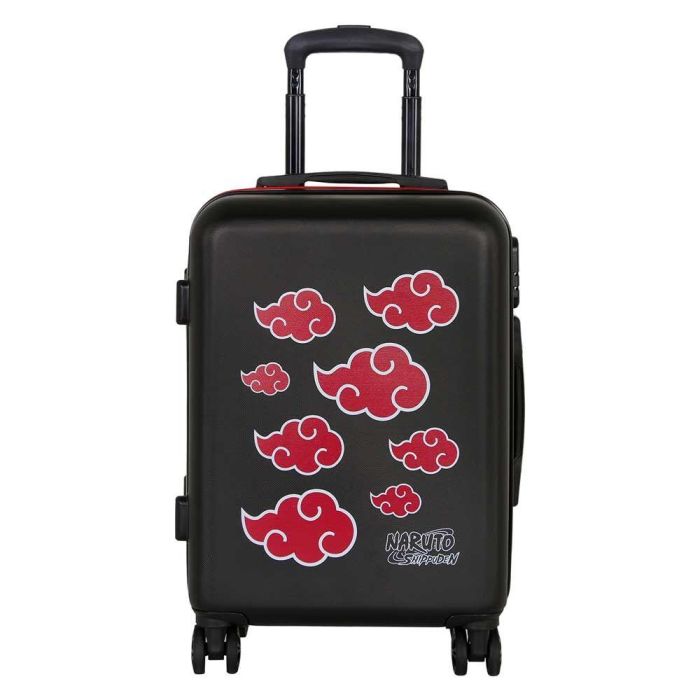 Naruto Maleta de Cabina ABS 4 Ruedas Clouds, Negro, 20x38x55 cm, 27L 1