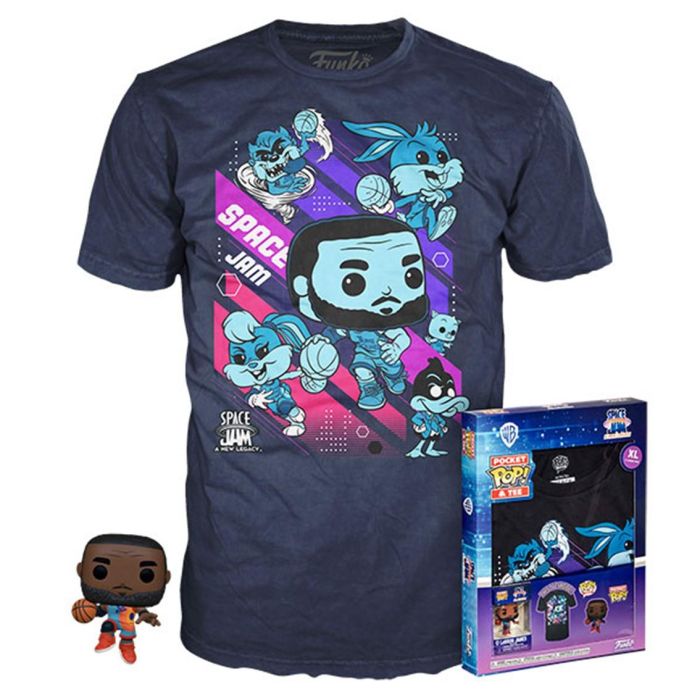 Funko Pop & Tee Space Jam Looney Tunes - Lebron James Edición Limitada con Camiseta Funko Pop & Tee Space Jam Looney Tunes - Lebron James Edición Limitada con Camiseta