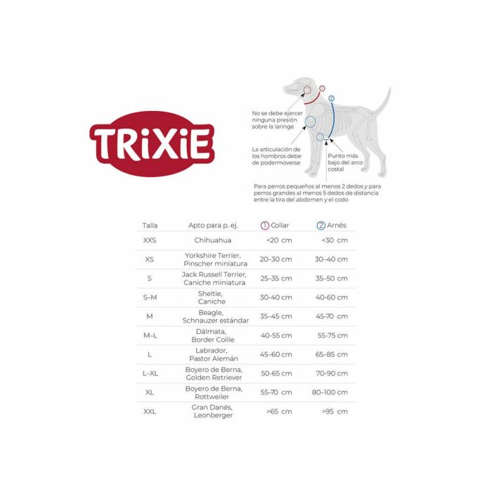 Ramal ajustable para perro Trixie Premium Rojo M/L 2