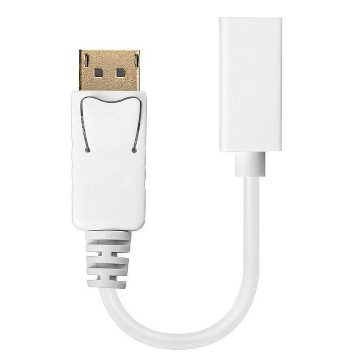 Adaptador Mini DisplayPort a DisplayPort LINDY 41060 Blanco 1