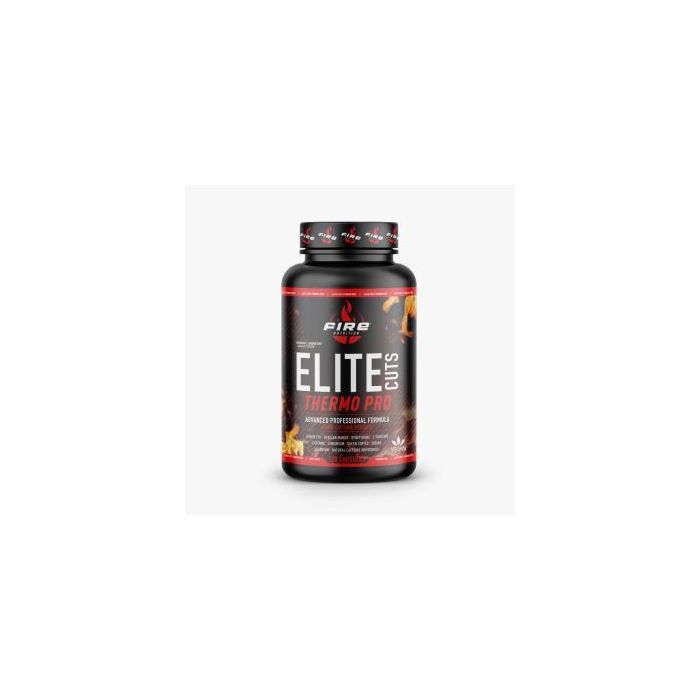 Fire Nutrition Thermo Pro Elite Cuts, Quemagrasas Termogénico Natural con Cafeína para el Metabolismo, 120 Cápsulas