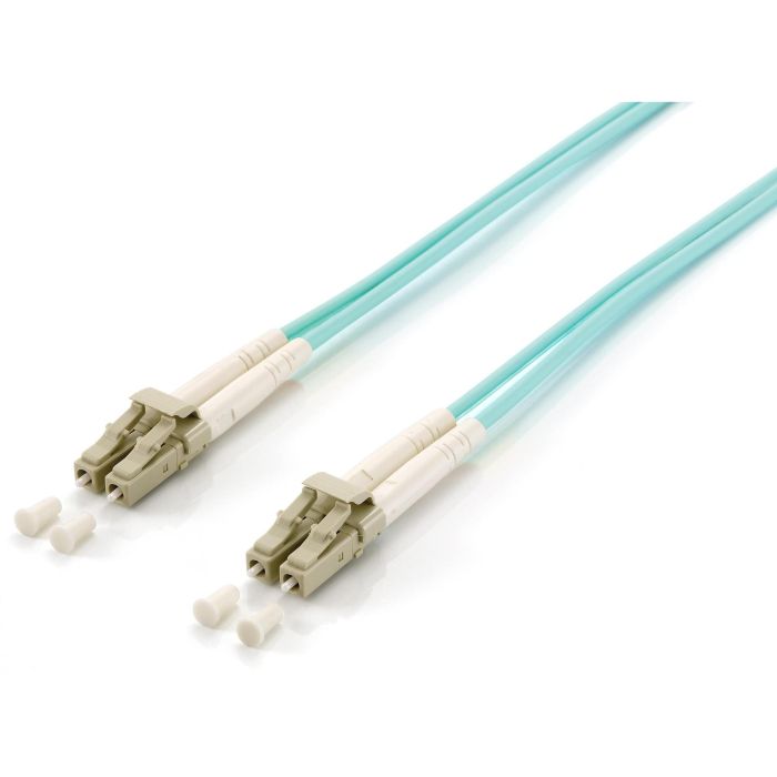 Equip 255230 - Cable Patch Fibra Óptica LC a LC, 30m, Multimodo Duplex OM3, Turquesa, LSZH 10Gbps