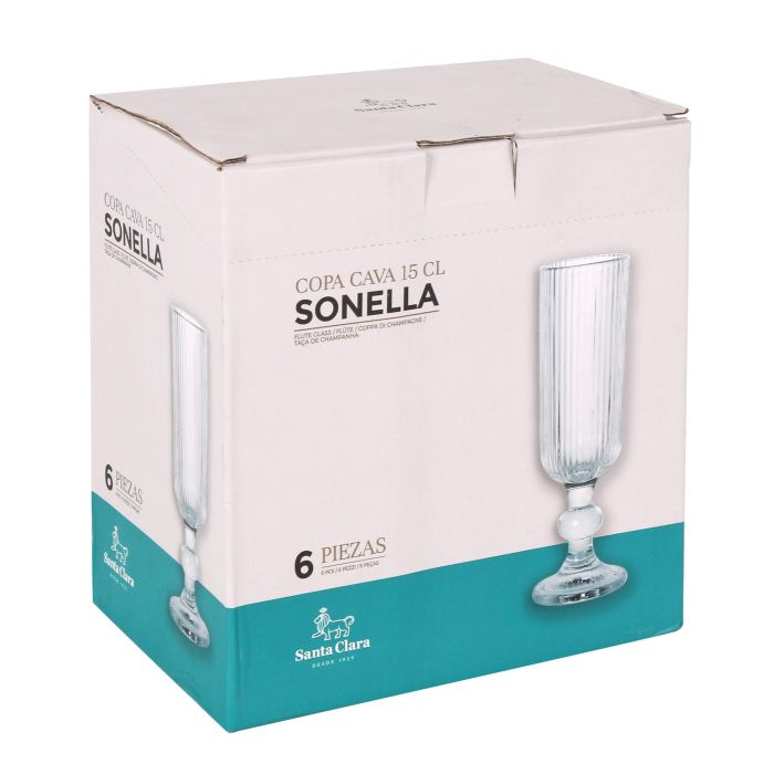 Copa Champagne Sonella 150 cc Transparente - Santa Clara (36 Unidades) 5