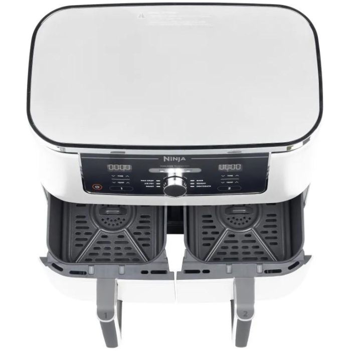 Ninja AF400EU Freidora de Aire Caliente Doble Zona 9,5L Color Blanco