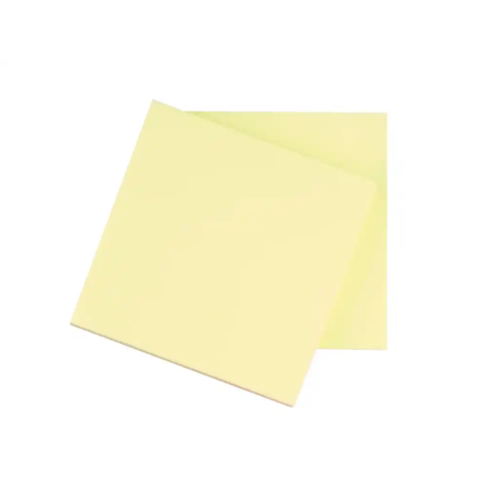 Q-connect Bloc de notas adhesivas quita y pon 76x76 mm con 100 hojas color amarillo 3