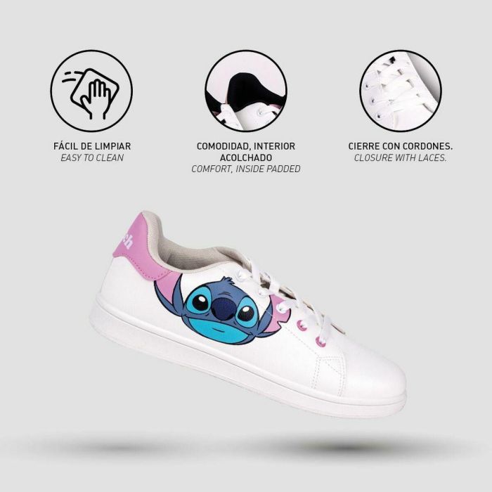 Zapatillas Deportivas Mujer Stitch Blanco 4 Zapatillas Deportivas Mujer Stitch Blanco 4