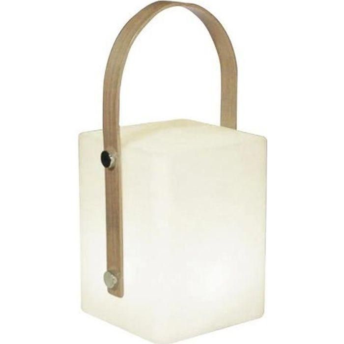 TIKY Farol Inalámbrico con Mango de Bambú - Luz LED Blanco Cálido y Multicolor Regulable - Altura 27cm TIKY Farol Inalámbrico con Mango de Bambú - Luz LED Blanco Cálido y Multicolor Regulable - Altura 27cm