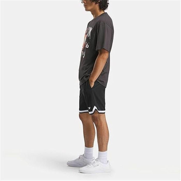 Camiseta de Manga Corta Hombre Reebok Gs Basketball On Fir Negro 1