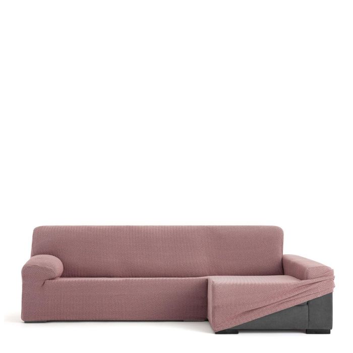 Funda para chaise longue de brazo largo derecho Eysa JAZ Rosa 180 x 120 x 360 cm 1