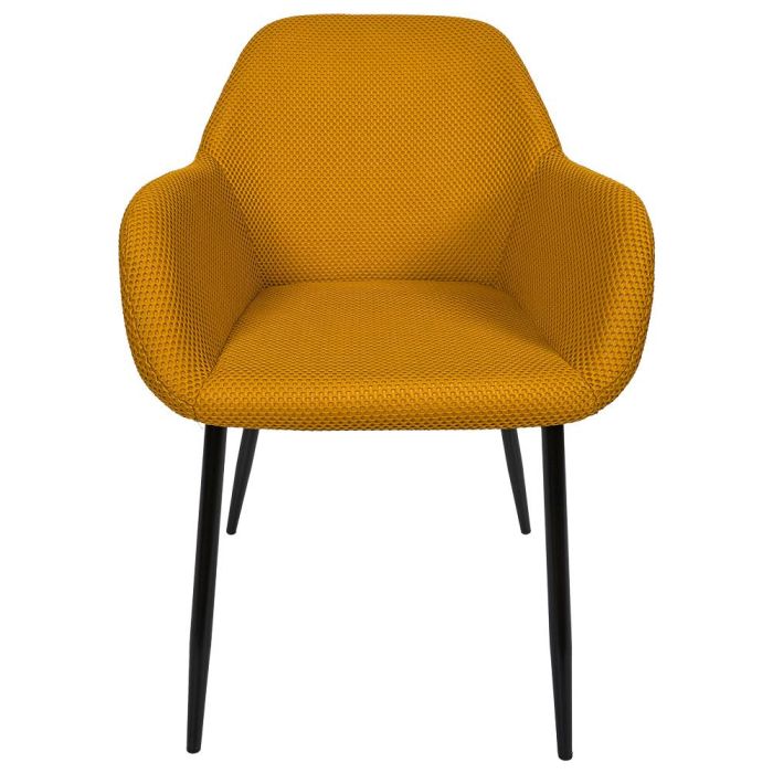 Home Deco Factory Silla Butaca Atom Mostaza Contemporain 59x55,7 cm h.85 cm 3