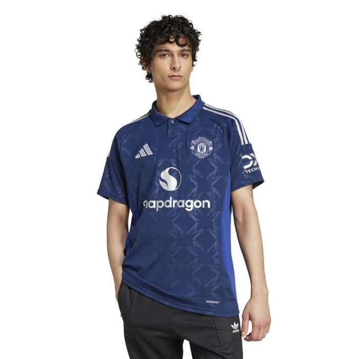 Camiseta de Fútbol de Manga Corta Hombre Adidas Manchester United 24/25 Away S 3